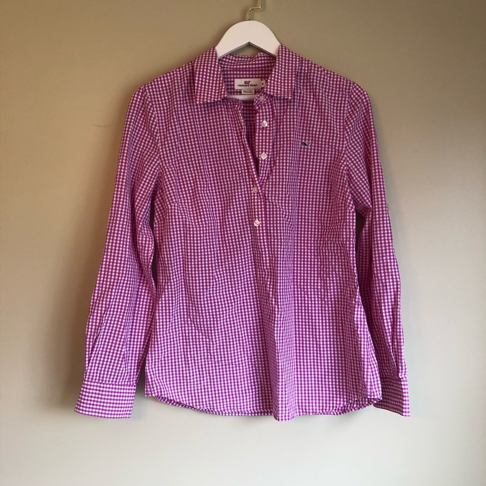 Vineyard Vines Half Button Checkered Popover - image 2